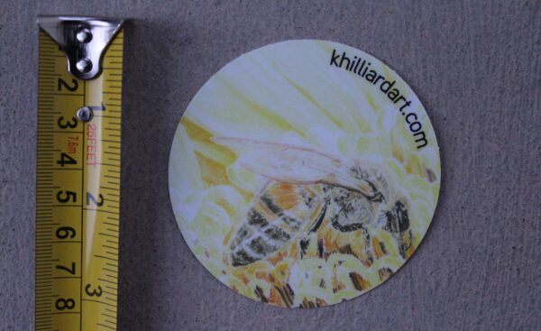 The Bees Knees | Sticker | Karen Hilliard Art | Bee Sticker