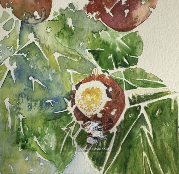 Art Blog | Karen Hilliard Art | Cactus Painting | Prickling Pear | Watercolor Painting | Watercolor Cactus