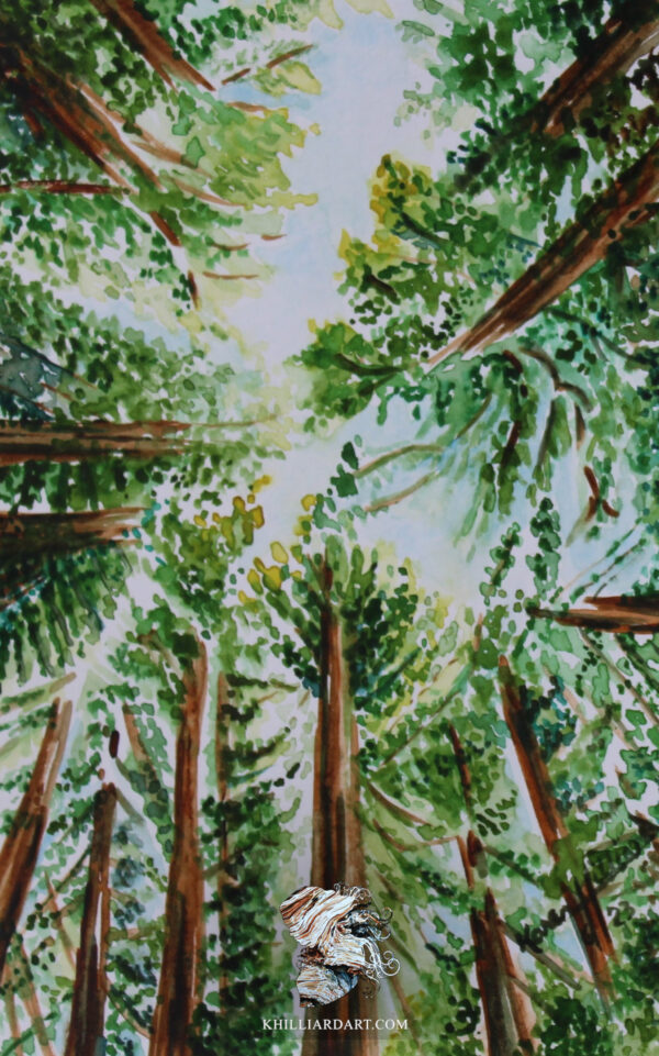 Canopies of California Number 1 | Karen Hilliard Art | Tiny Paintings