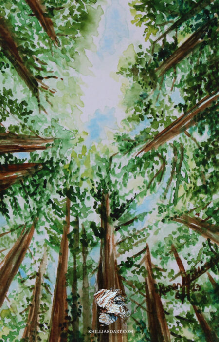 Canopies of California Number 2 | Karen Hilliard Art | Tiny Paintings