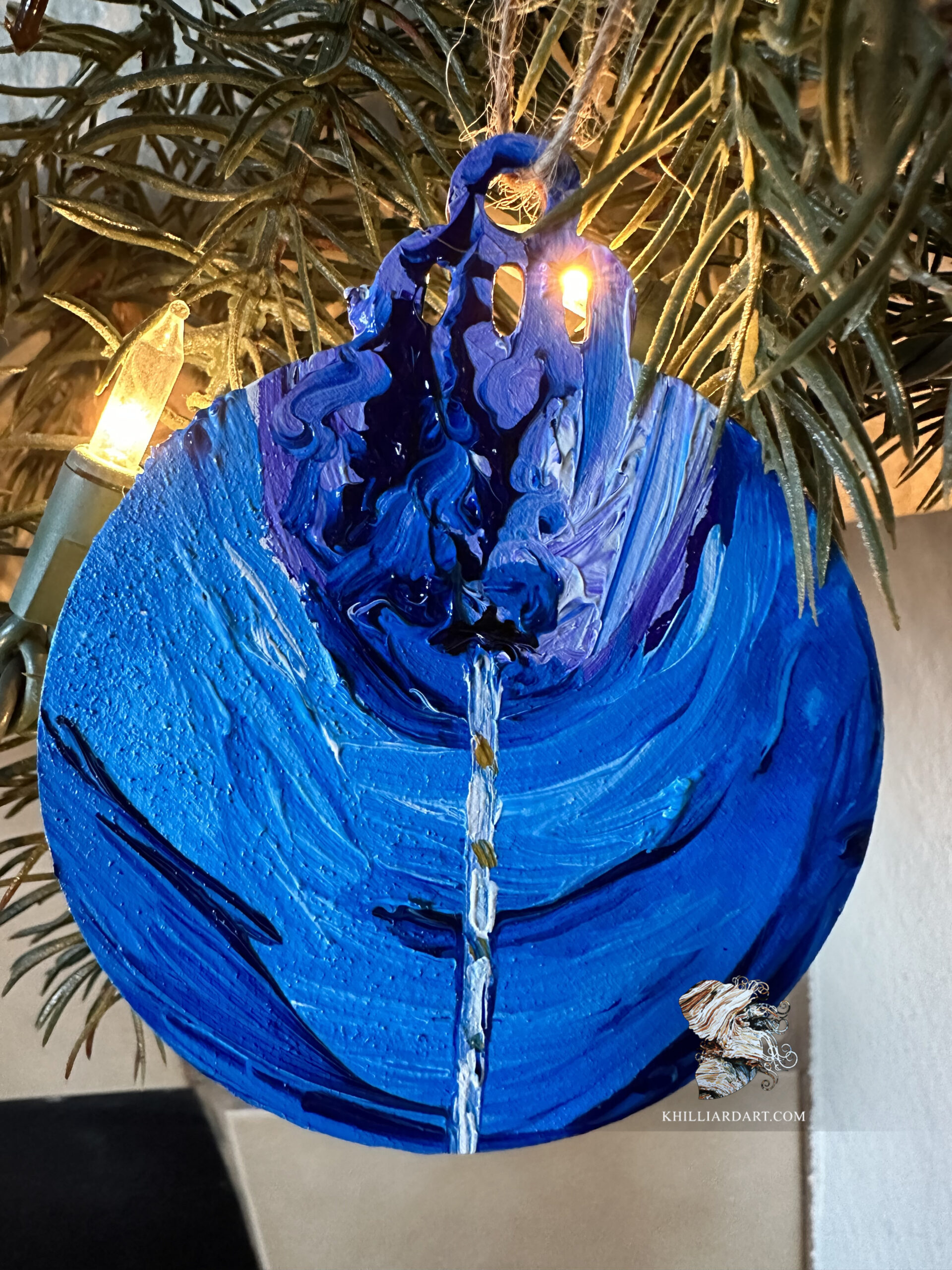 Narwhal Ornament | Karen Hilliard Art