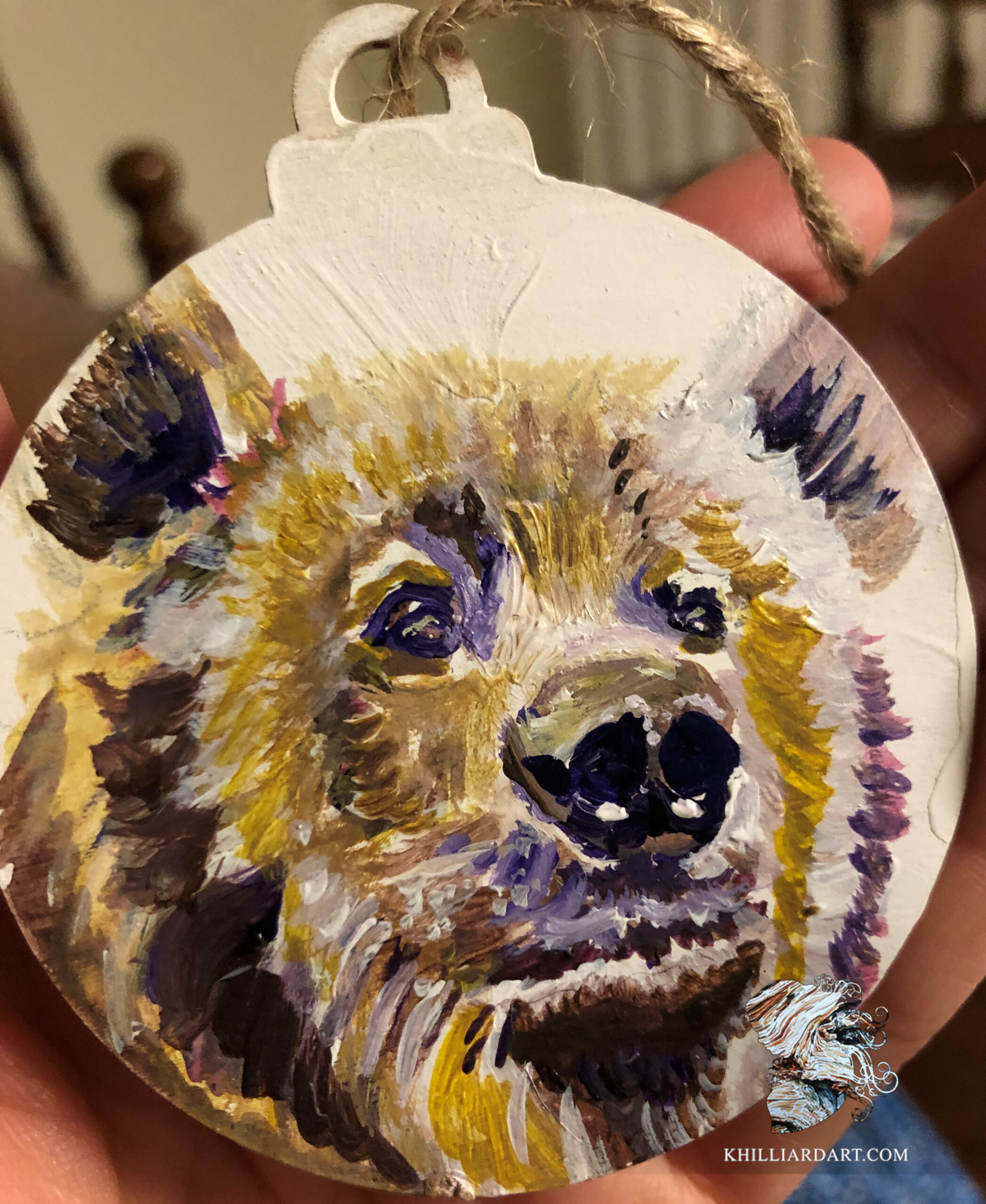 Bear Ornament | Karen Hilliard Art