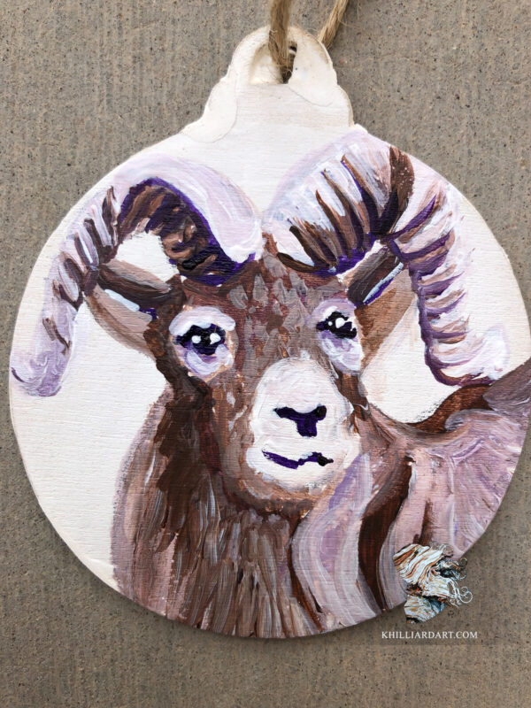 Ornament Big Horn | Karen Hilliard Art | Acrylic Painting