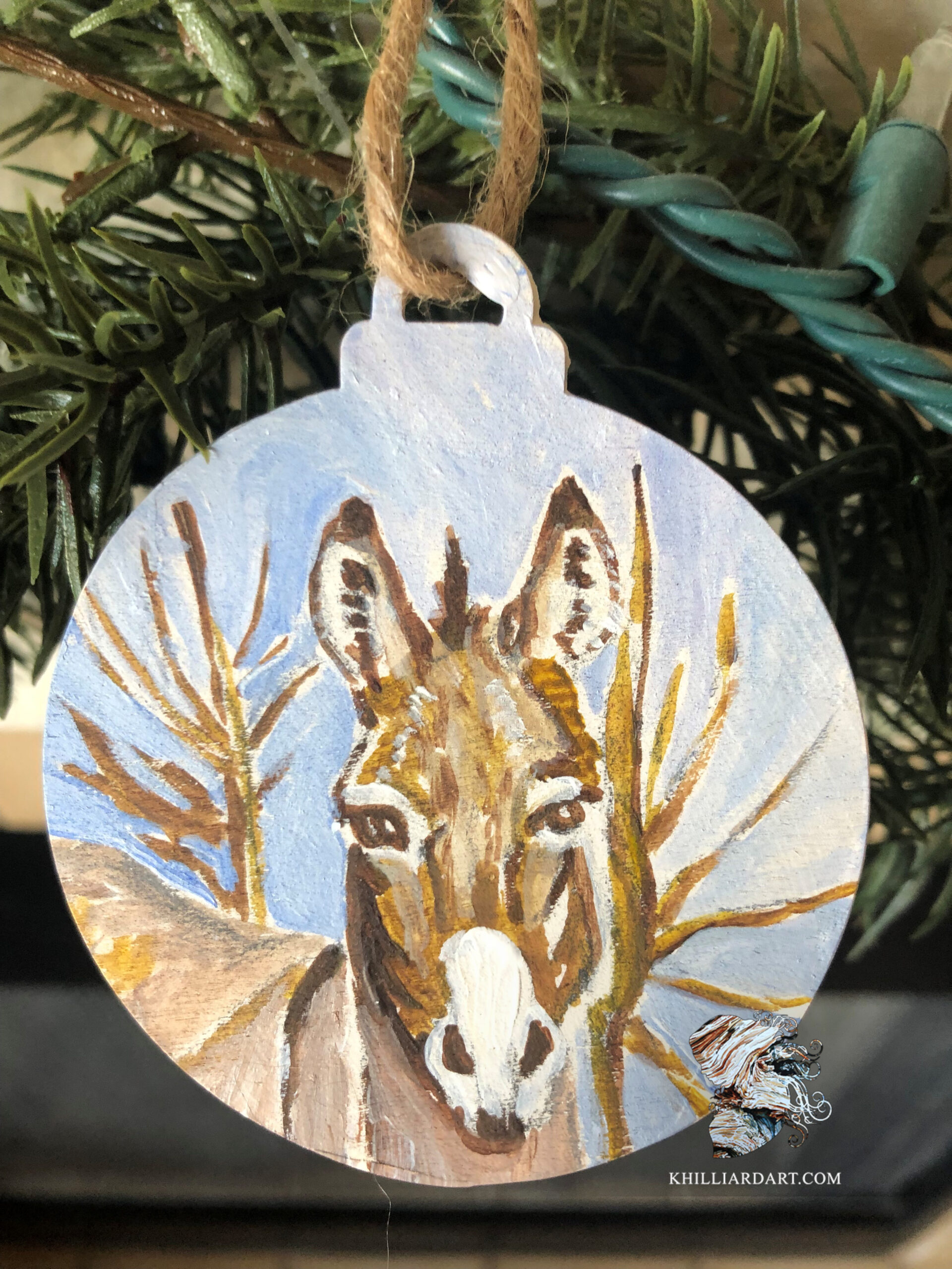 Burro Ornament | Karen Hilliard Art