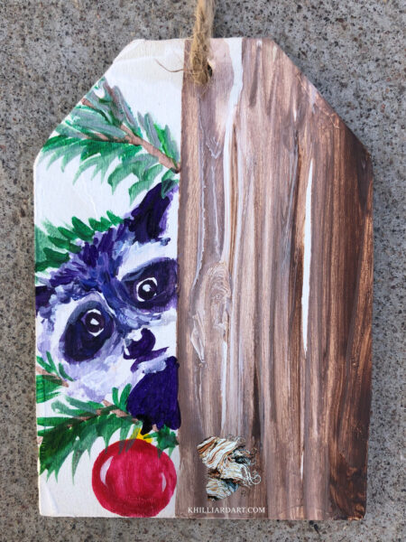 Ornament Raccoon 9 | Karen Hilliard Art