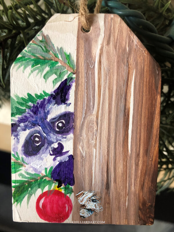Ornament Raccoon 9 | Karen Hilliard Art