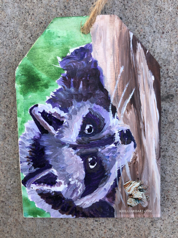 Ornament Raccoon 8 | Karen Hilliard Art