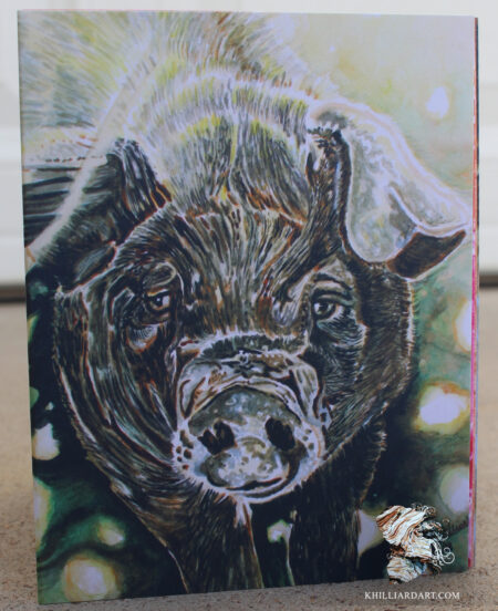 Pigs • Print • Greeting Cards •Karen Hilliard Art