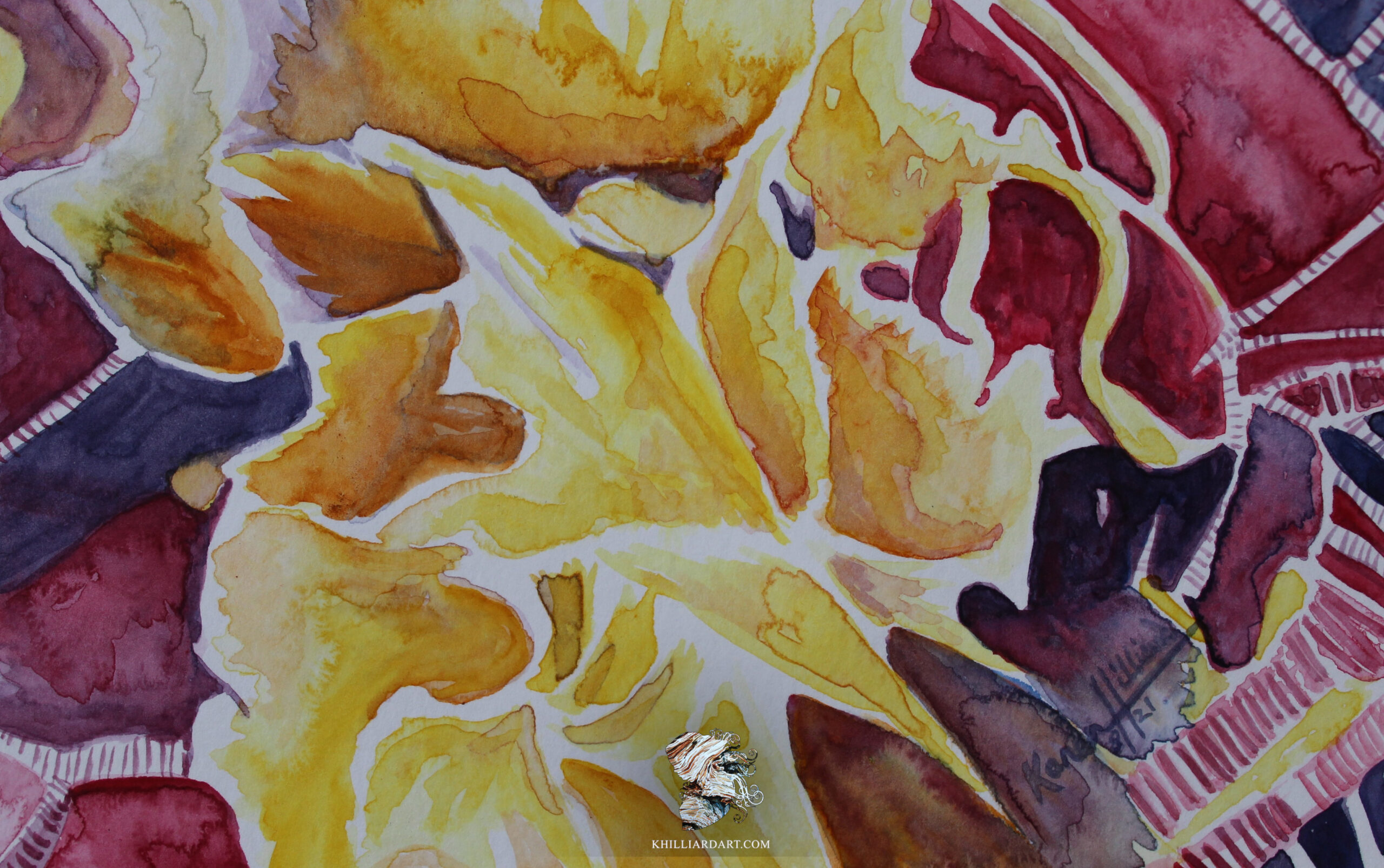 Red Rock Canyon Series 1 #6|Karen Hilliard Art|Watercolor|Tiny Paintings|4x6