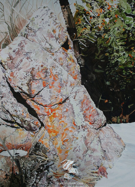 Rock Warrior • Watercolor Painting Original • Karen Hilliard Art