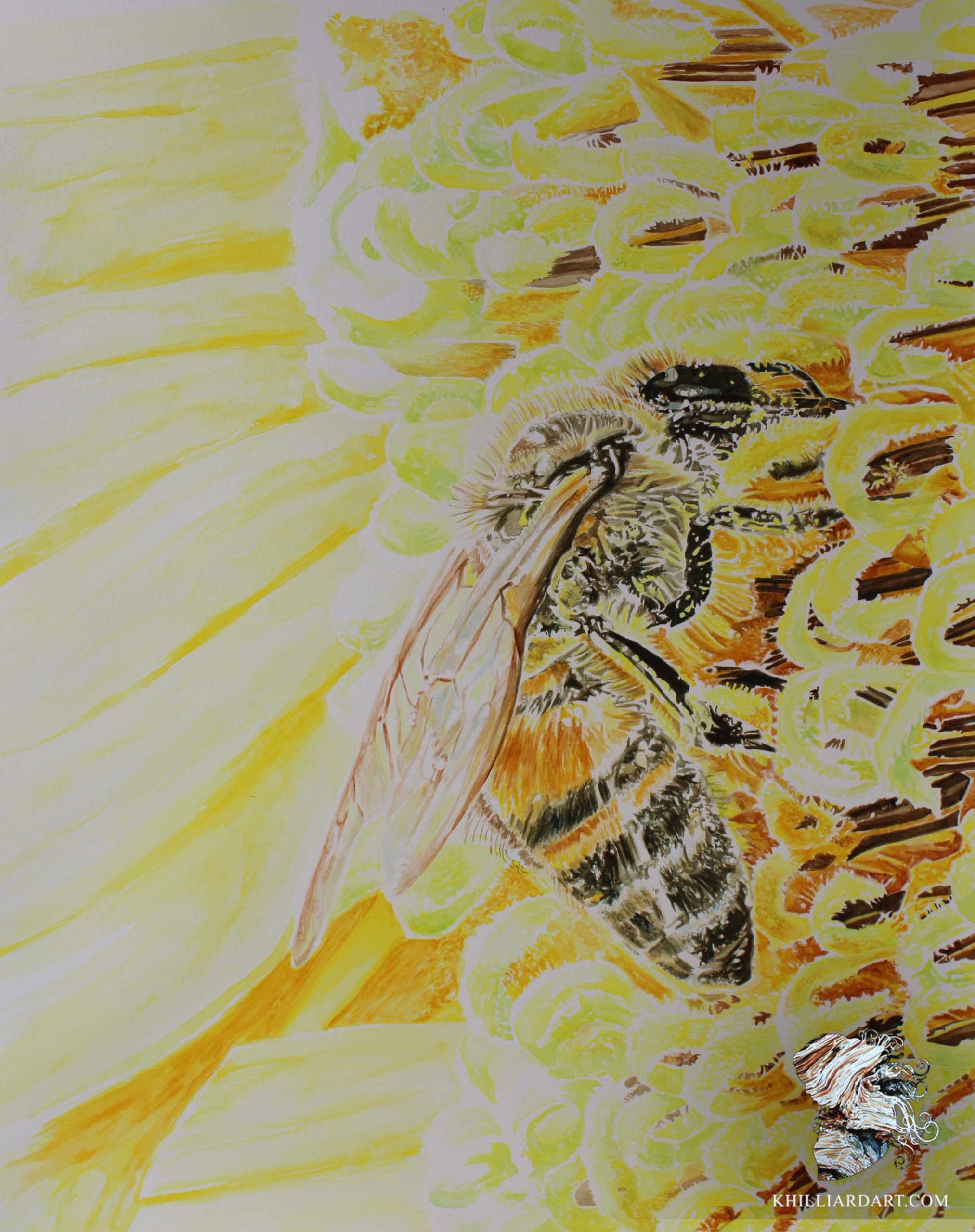 The Bees Knees | Karen Hilliard Art | Watercolor