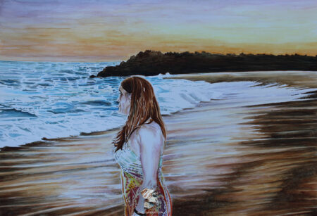 Call of the Sea • Watercolor Portrait • Karen Hilliard Art
