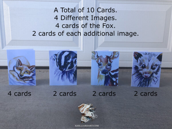 Woodland Greeting Cards | Karen Hilliard Art | Watercolor Animals