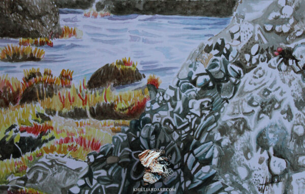California Coast Series 1 #10 • Nature Watercolor Painting • Karen Hilliard Art