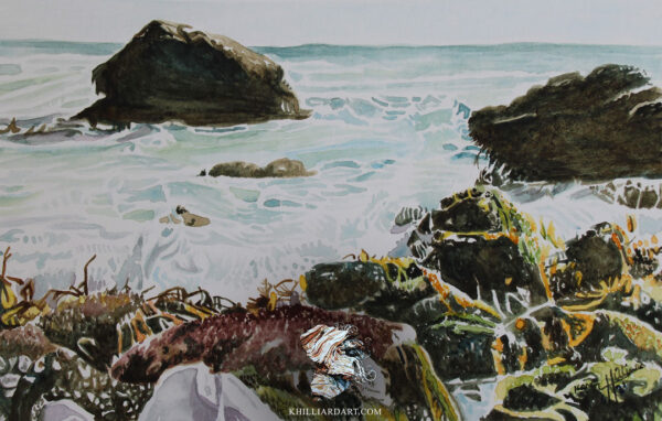 California Coast Series 1 #2 • Nature Watercolor Painting • Karen Hilliard Art