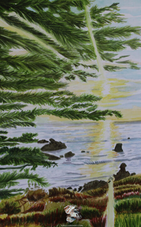 California Coast Series 1 #5 • Nature Watercolor Painting • Karen Hilliard Art