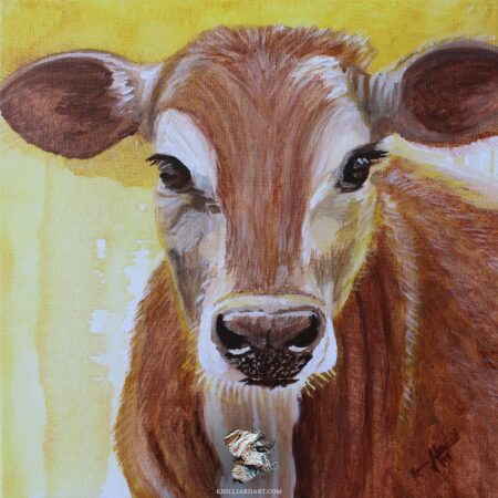 Cow • Acrylic Painting Print • Karen Hilliard Art