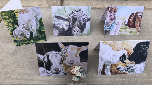 Farm Series Greetings Cards • Watercolor Painting • Karen Hilliard Art