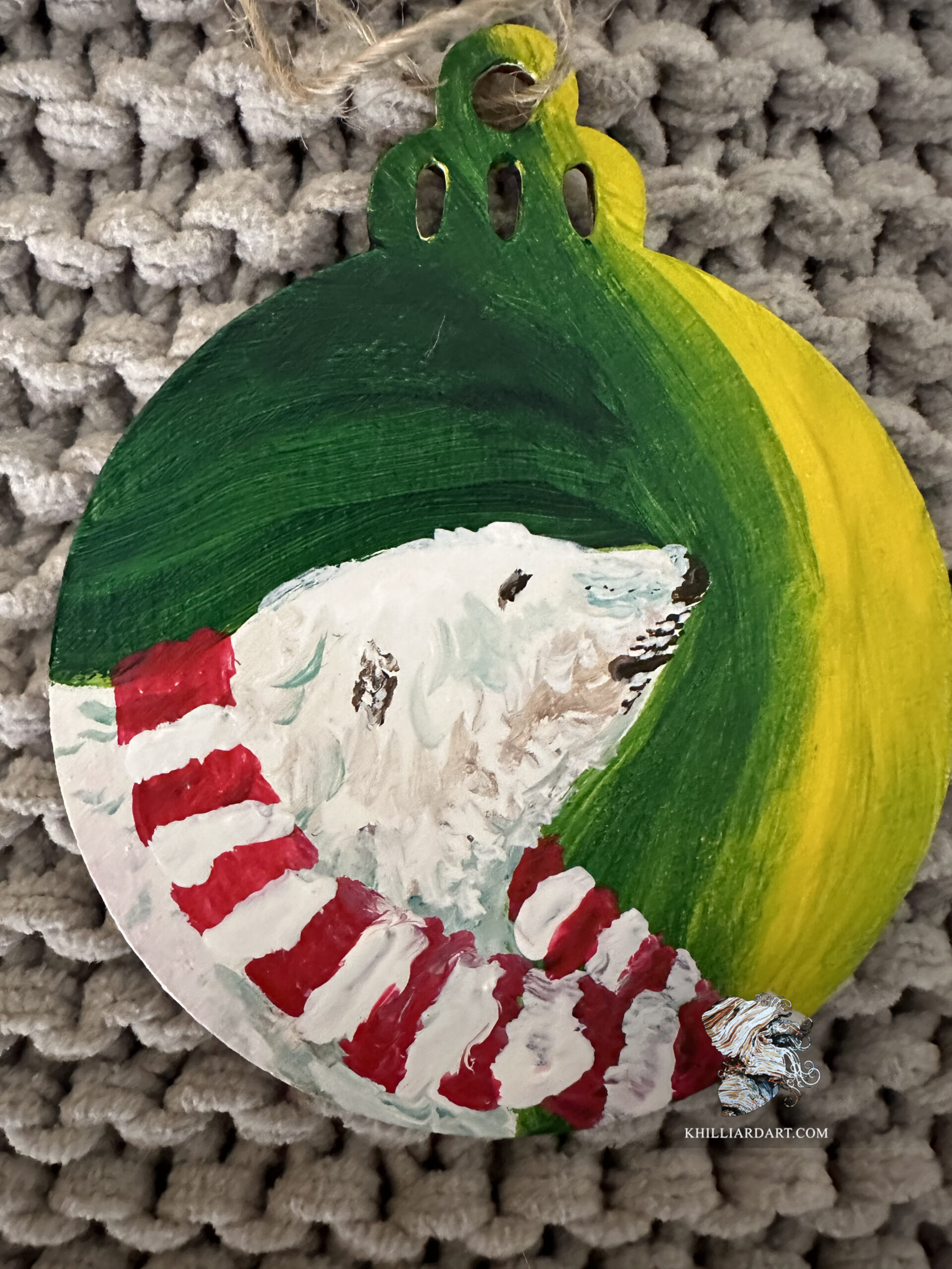 Polar Bear Ornament | 2023 | Karen Hilliard Art